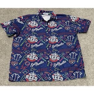 2019 Amarillo Sod Poodles Hawaiian Camp Shirt Minor League Baseball MiLB Mens XL